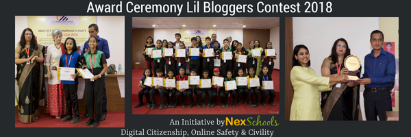 Blog Contest Award ceremony School bloggers contest