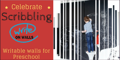 Write on Walls Preschool Product, Scribbling for child development preschoolers