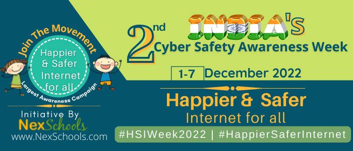 HSIWeek2022. #HSIWeek2022, Get Involved for awareness Happier and Safer Internet for all, School Cyber Safety Awareness program, Schools, children, parents, moms mummy community for social impact internet safety, teachers for  Project UNESCO, Corporate sponsorship, CSr Activities for social  impact