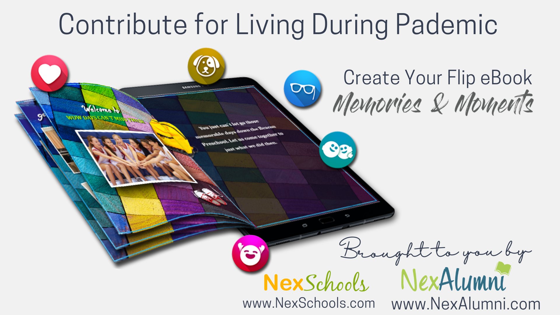 Create flip eBook to preserve your memories during pandemic, Your online classes ebook, your personal home eBook, Family ebook Quarentine memories in an ebook, fully automated eBook