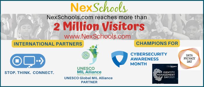 NexSchools Social Impact Program for Cyber Safety, UNESCO MEdia and Information Literacy  Global Alliance, GAPMIL, MILClicks UNESCO Partner, NexSchools Reaches, How Corporates can partner and contribute for Cyber Safety education among children, primary schooll