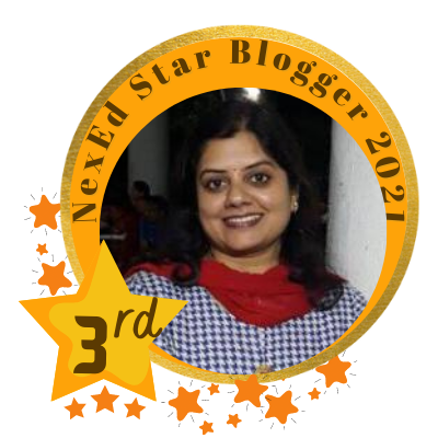 Mona Bhartia, Winner NexEd Bloggers Contest from NexSchools, Blog Competition for Teachers of schools, Educator, I am lucky enough to work with kids and help them progress towards success with no compromise on their self-esteem. I am also a homemaker with a small loving family.