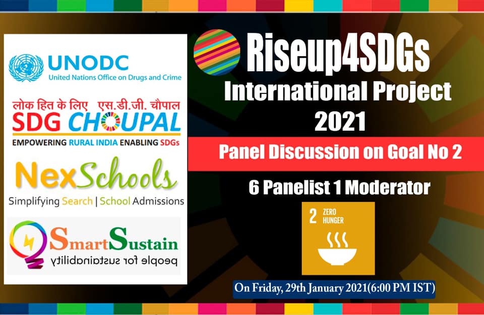 Rise4SDGS, Rise4SDGs Collaborative Effort For Sustainable Development Goal 2 - Zero Hunger, The United Nations Division for Sustainable Development Goals No 2 NexSchools as partner, NexSchools.com