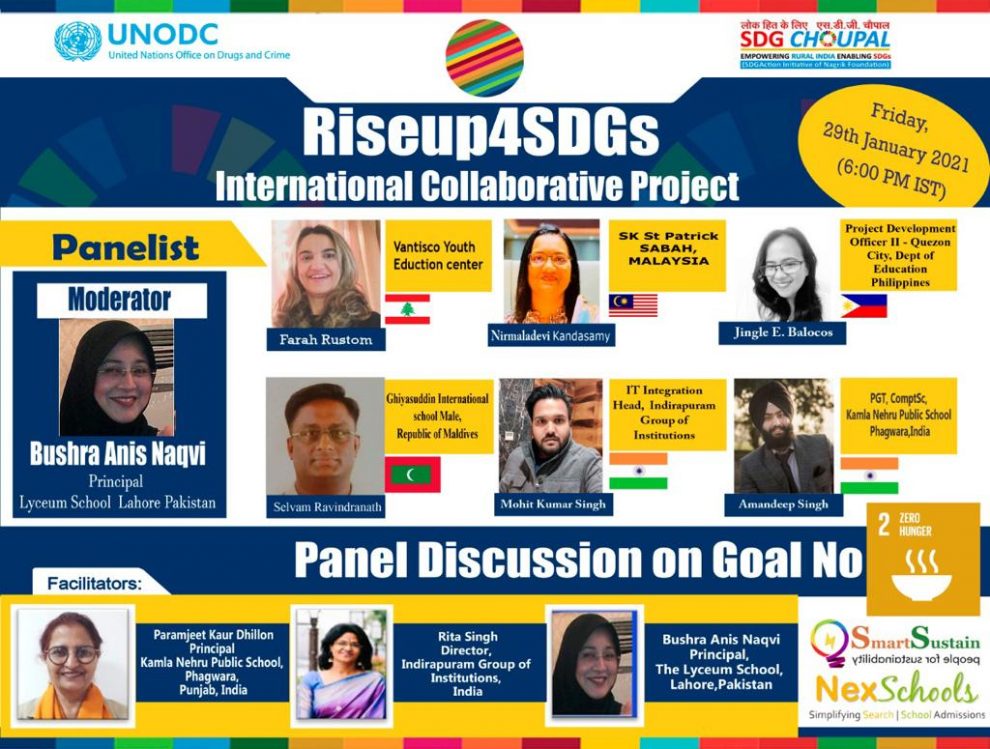 Rise4SDGs Collaborative Effort For SDG 2 - Zero Hunger, Moderator, Keynote speaker and Panelists