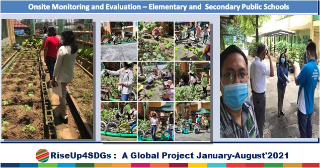 The United Nations Division for Sustainable Development Goals No 2 , Department of Education Philipines, Backyard gardening in Public School, NexSchools.com Partner