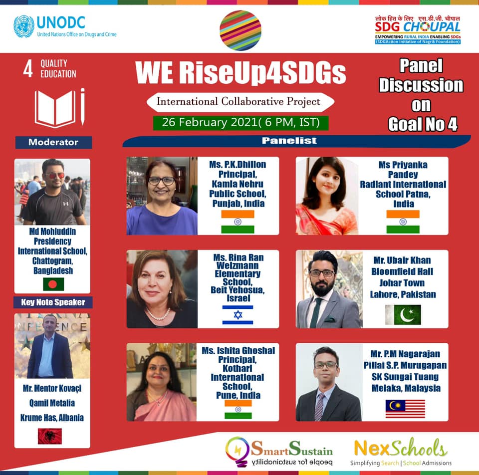 RiseUp4 SDGs Quality Education Panel Discussion Round up by NexSchools, Media Partner for school project NexSchools, Contact NexSchools for edtech advertisements and promotions