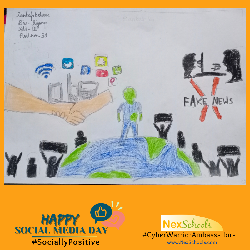 #SociallyPositive, Social Media Awareness Week for Schools, Childre Students Teachers , Tiips for cyber Safety awareness 