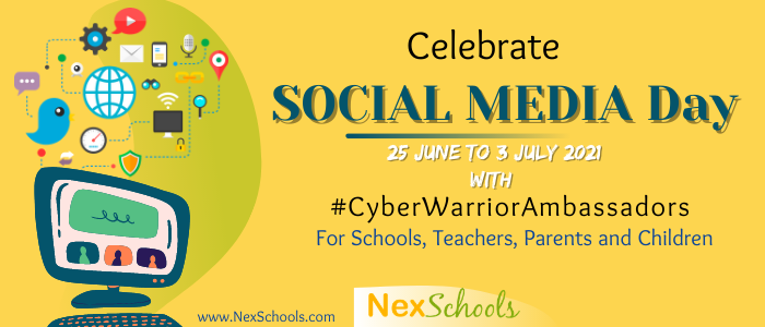 Social Media Day Ideas and Activities for Schools, Teachers, Parents, Children Kids Students, #SociallyPositive #NexSchools #HappierSaferInternet, Survey for Teens - How Internet Smart Are You? Survey for tween ages 8 to 12 years -Digital Habits, COVID-19 Online Classes and impact on children of Internet, School Membership for Cyber Safety, Cyber Safe, Cyber Aware, 