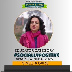 Socially Positive Award Winnner 2025 By Happier and Safer Internet -HSI Nexschools