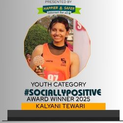 KalyaTewari Socially Positive Award Winnneer 2025 By Happier and Safer Internet -HSI Nexschools